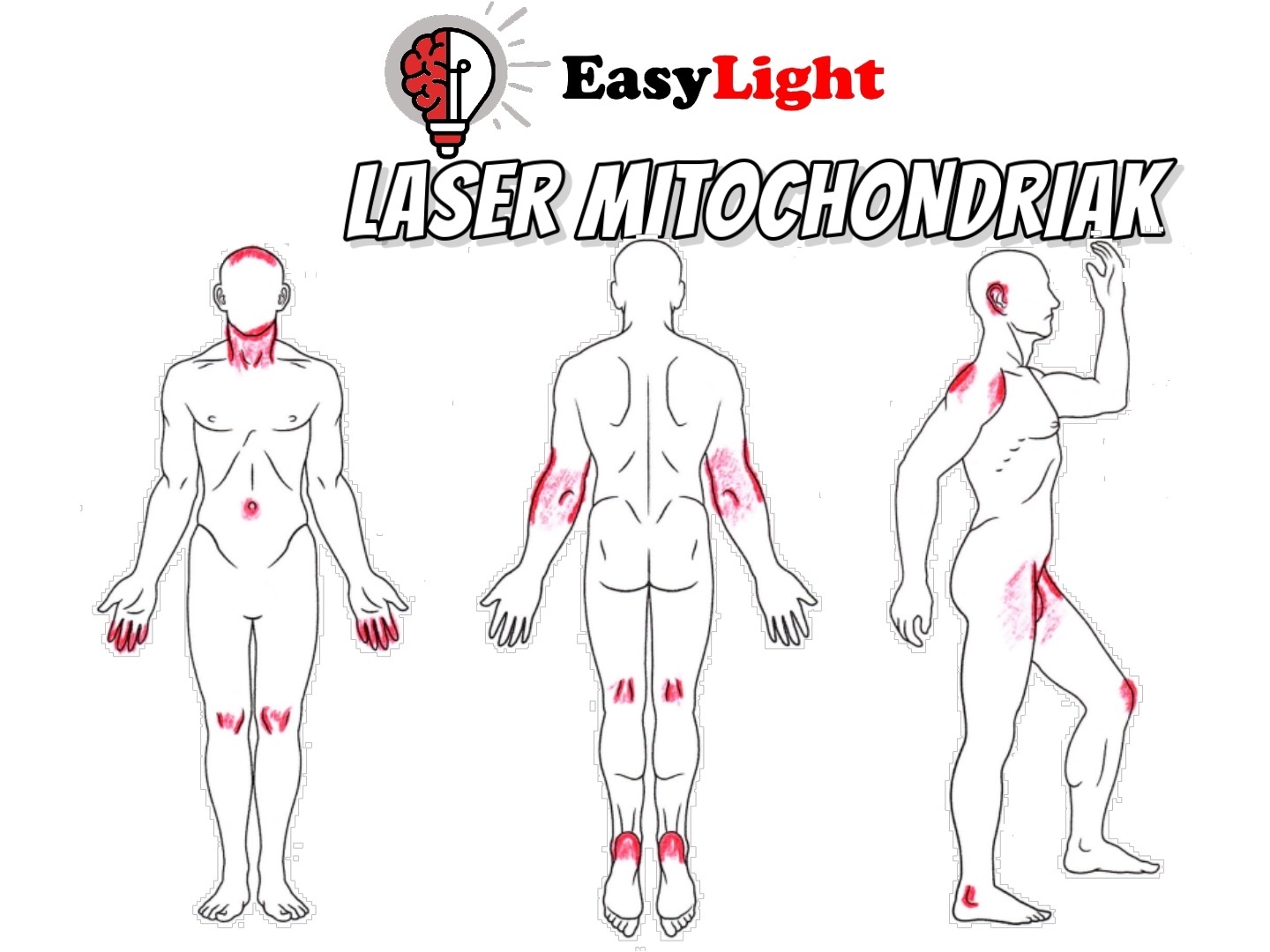 laser mitochondriak EasyLight osvetlená plocha znázornenie